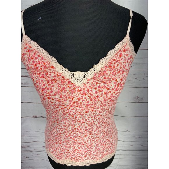 Vtg Express Y2K Black Floral Mesh Lace Top Womens Fairy Grunge Shirt Sz M - Picture 5 of 6